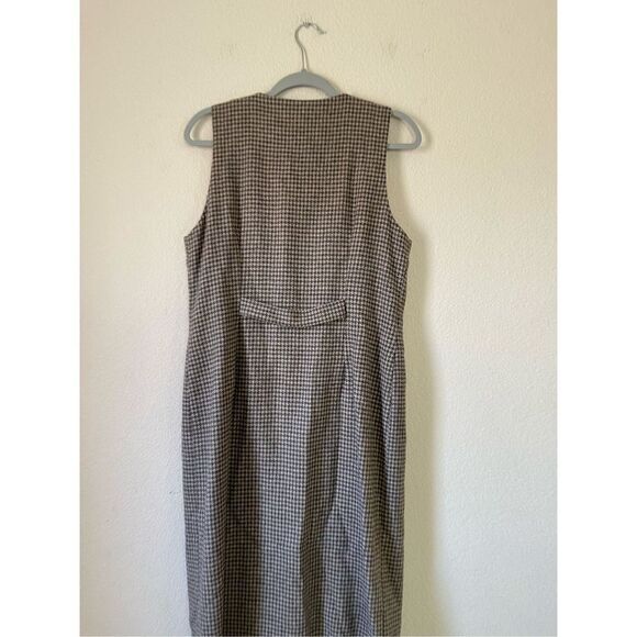 Vintage‎ Talbots wool houndstooth 100% wool midi dress - Picture 4 of 10